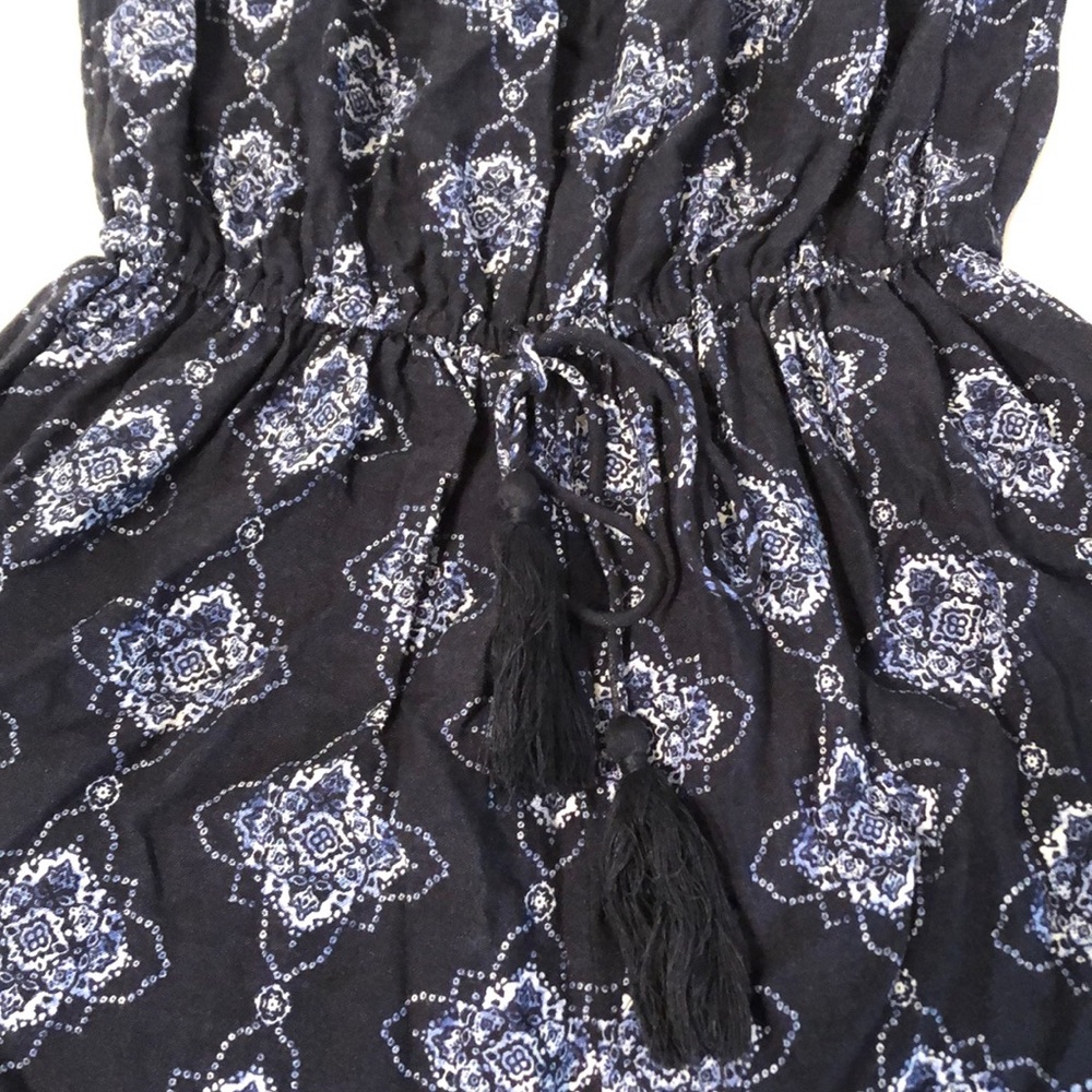 Blue Patterned Romper - Picture 3 of 7